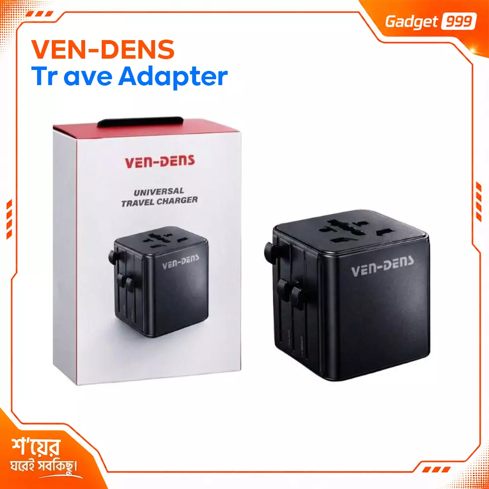 VEN-DENS VD-TA004 Universal Travel Adapter 4-in-1